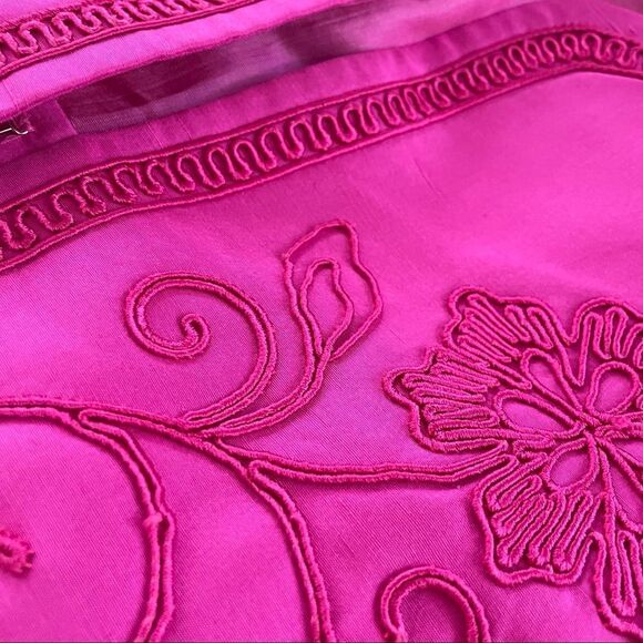 Vintage Constance Saunders Silk Jacket Wrap Skirt Raspberry 10 - Picture 8 of 12